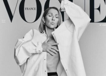 Céline Dion immortalise la couverture de mai de Vogue France