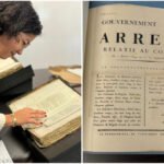Copie originale de lacte de lIndépendance dHaïti Dominique Dupuy en visite en Angleterre pour sa récupération
