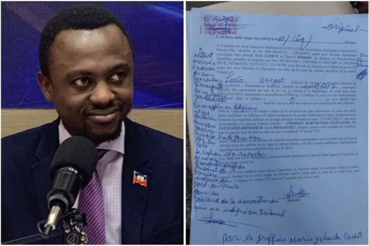 Anderson Mackenson Guillaume Riposte En Justice Contre Jean Jul Desauguste