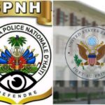 Le Syndicat de la Police Nationale d’Haïti face à l’Ambassade américaine en Haïti